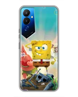 Чехол для TECNO POVA 4 (LG7n) с картинкой «Спанч Боб победитель»