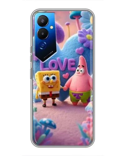 Чохол для TECNO POVA 4 (LG7n) з картинкою «Губка Боб Патрік»