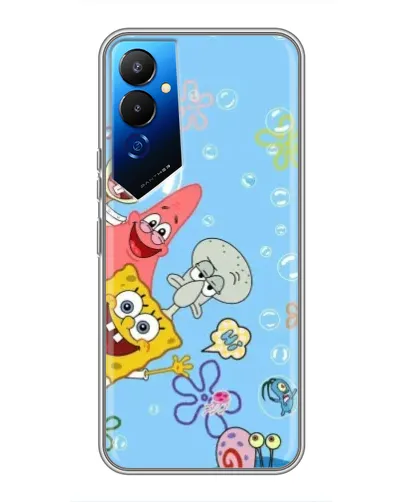 Чехол для TECNO POVA 4 (LG7n) с картинкой «Веселые пузырьки»
