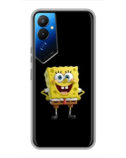 Чехол для TECNO POVA 4 (LG7n) с картинкой «Классический Губка Боб»