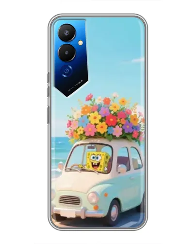Чехол для TECNO POVA 4 (LG7n) с картинкой «Автомобильное путешествие»