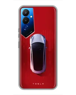Чехол для TECNO POVA 4 (LG7n) с картинкой «Tesla Top View»