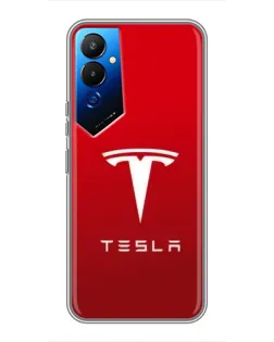 Чехол для TECNO POVA 4 (LG7n) с картинкой «Tesla Red Classic»