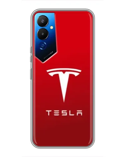 Чехол для TECNO POVA 4 (LG7n) с картинкой «Tesla Red Classic» Чехол для TECNO POVA 4 (LG7n) с картинкой «Tesla Red Classic»