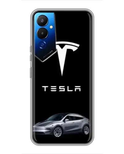 Чехол для TECNO POVA 4 (LG7n) с картинкой «Tesla Model Y» Чехол для TECNO POVA 4 (LG7n) с картинкой «Tesla Model Y»