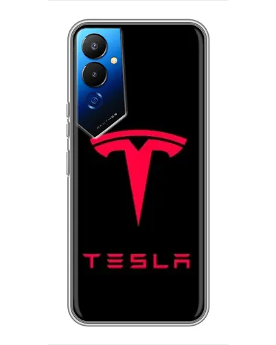 Чехол для TECNO POVA 4 (LG7n) с картинкой «Tesla Red Logo» Чехол для TECNO POVA 4 (LG7n) с картинкой «Tesla Red Logo»