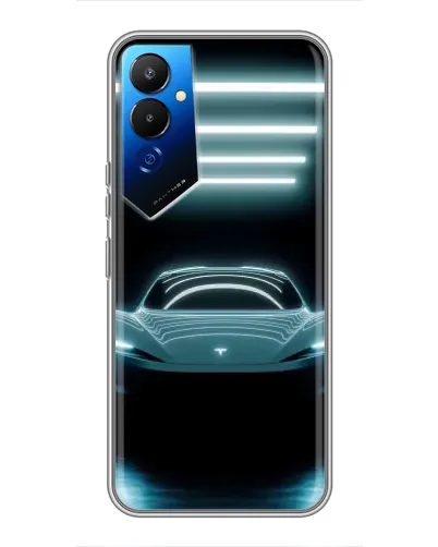 Чехол для TECNO POVA 4 (LG7n) с картинкой «Tesla в неоне» Чехол для TECNO POVA 4 (LG7n) с картинкой «Tesla в неоне»