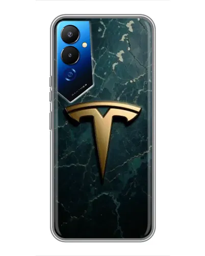 Чехол для TECNO POVA 4 (LG7n) с картинкой «Мраморная Tesla Gold» Чехол для TECNO POVA 4 (LG7n) с картинкой «Мраморная Tesla Gold»
