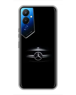 Чехол для TECNO POVA 4 (LG7n) с картинкой «Mercedes — абстрактные линии»