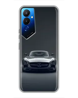Чохол для TECNO POVA 4 (LG7n) з картинкою «Mercedes на чорному»