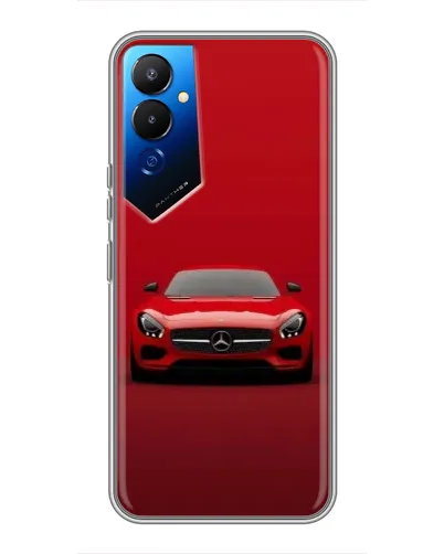 Чохол для TECNO POVA 4 (LG7n) з картинкою «Червоний Mercedes AMG»
