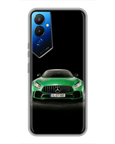 Чехол для TECNO POVA 4 (LG7n) с картинкой «Mercedes — неоновый лого» Чехол для TECNO POVA 4 (LG7n) с картинкой «Mercedes — неоновый лого»