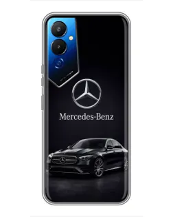 Чехол для TECNO POVA 4 (LG7n) с картинкой «Mercedes — решетка радиатора»