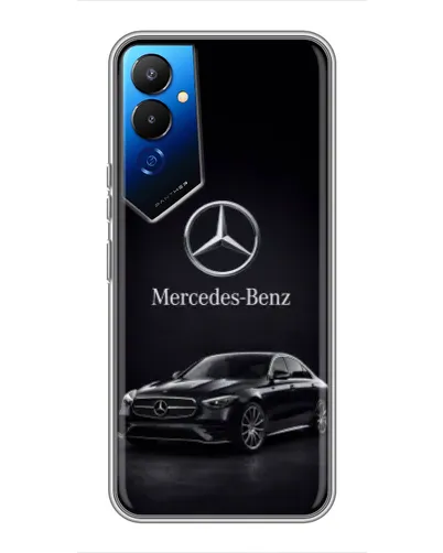 Чехол для TECNO POVA 4 (LG7n) с картинкой «Mercedes — решетка радиатора» Чехол для TECNO POVA 4 (LG7n) с картинкой «Mercedes — решетка радиатора»