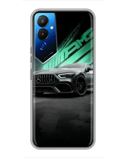 Чехол для TECNO POVA 4 (LG7n) с картинкой «Темный Mercedes AMG»