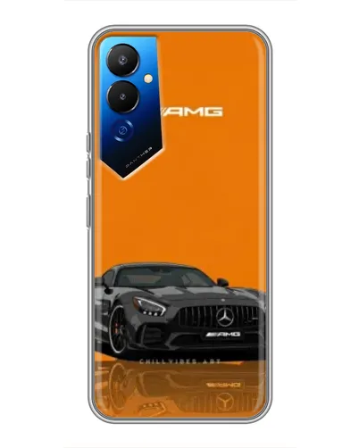 Чехол для TECNO POVA 4 (LG7n) с картинкой «Оранжевый Mercedes AMG» Чехол для TECNO POVA 4 (LG7n) с картинкой «Оранжевый Mercedes AMG»