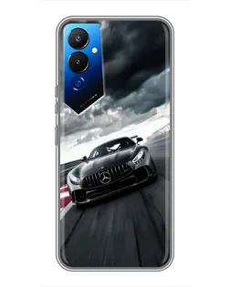 Чехол для TECNO POVA 4 (LG7n) с картинкой «Гоночный Mercedes AMG»