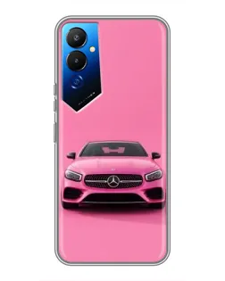 Чехол для TECNO POVA 4 (LG7n) с картинкой «Розовый Mercedes AMG»