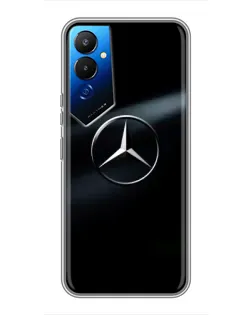 Чехол для TECNO POVA 4 (LG7n) с картинкой «Mercedes на металле»