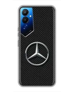Чехол для TECNO POVA 4 (LG7n) с картинкой «Карбоновый Mercedes стиль»