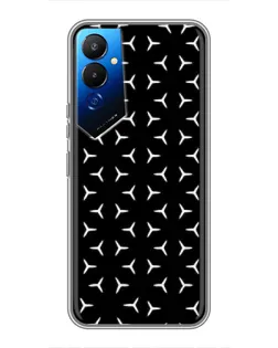 Чехол для TECNO POVA 4 (LG7n) с картинкой «Mercedes паттерн звезд»