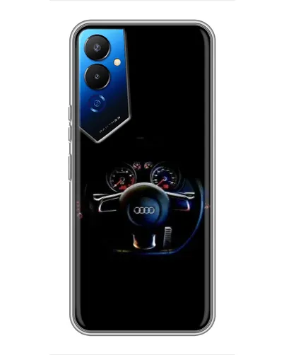 Чехол для TECNO POVA 4 (LG7n) с картинкой «Салон Audi — руль» Чехол для TECNO POVA 4 (LG7n) с картинкой «Салон Audi — руль»
