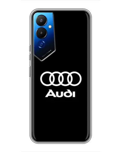 Чехол для TECNO POVA 4 (LG7n) с картинкой «Классическое лого Audi» Чехол для TECNO POVA 4 (LG7n) с картинкой «Классическое лого Audi»