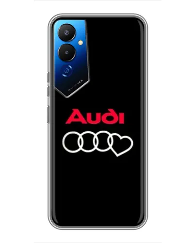 Чехол для TECNO POVA 4 (LG7n) с картинкой «Логотип Audi Heart» Чехол для TECNO POVA 4 (LG7n) с картинкой «Логотип Audi Heart»