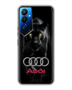 Чехол для TECNO POVA 4 (LG7n) с картинкой «Пантера и Audi»