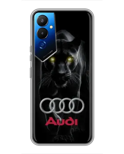 Чехол для TECNO POVA 4 (LG7n) с картинкой «Пантера и Audi» Чехол для TECNO POVA 4 (LG7n) с картинкой «Пантера и Audi»
