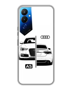 Чехол для TECNO POVA 4 (LG7n) с картинкой «Audi — контрастный дизайн»