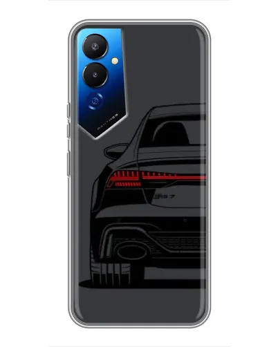 Чехол для TECNO POVA 4 (LG7n) с картинкой «Задняя часть Audi — арт» Чехол для TECNO POVA 4 (LG7n) с картинкой «Задняя часть Audi — арт»