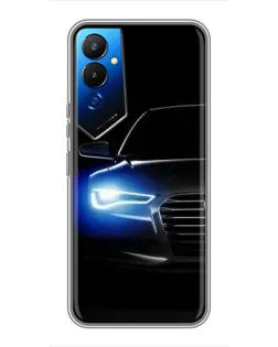 Чехол для TECNO POVA 4 (LG7n) с картинкой «Неоновый взгляд Audi»