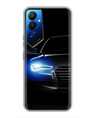 Чехол для TECNO POVA 4 (LG7n) с картинкой «Неоновый взгляд Audi» Чехол для TECNO POVA 4 (LG7n) с картинкой «Неоновый взгляд Audi»