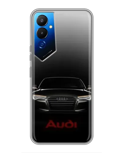 Чехол для TECNO POVA 4 (LG7n) с картинкой «Audi — градиентный контур» Чехол для TECNO POVA 4 (LG7n) с картинкой «Audi — градиентный контур»