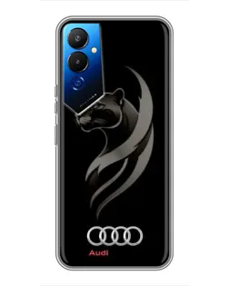 Чехол для TECNO POVA 4 (LG7n) с картинкой «Графика — пантера и Audi»
