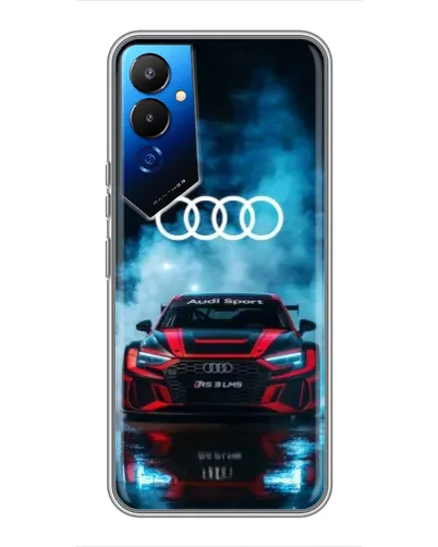 Чехол для TECNO POVA 4 (LG7n) с картинкой «Audi Sport — неон» Чехол для TECNO POVA 4 (LG7n) с картинкой «Audi Sport — неон»