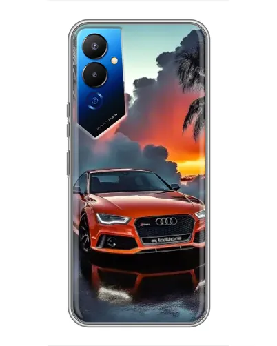 Чехол для TECNO POVA 4 (LG7n) с картинкой «Audi — закат» Чехол для TECNO POVA 4 (LG7n) с картинкой «Audi — закат»