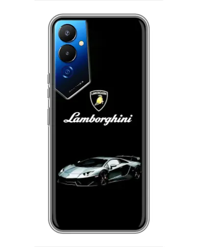 Чехол для TECNO POVA 4 (LG7n) с картинкой «Логотип Lamborghini классика»