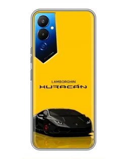 Чехол для TECNO POVA 4 (LG7n) с картинкой «Lamborghini Huracan черный»