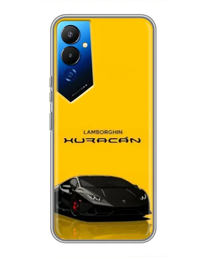 Чехол для TECNO POVA 4 (LG7n) с картинкой «Lamborghini Huracan черный»