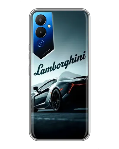 Чехол для TECNO POVA 4 (LG7n) с картинкой «Классическая надпись Lamborghini»