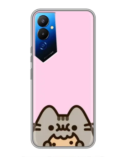 Чехол для TECNO POVA 4 (LG7n) с картинкой «Pusheen и печенье» Чехол для TECNO POVA 4 (LG7n) с картинкой «Pusheen и печенье»
