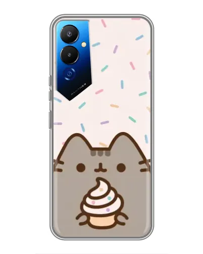 Чехол для TECNO POVA 4 (LG7n) с картинкой «Пушин с кексом» Чехол для TECNO POVA 4 (LG7n) с картинкой «Пушин с кексом»