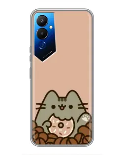 Чехол для TECNO POVA 4 (LG7n) с картинкой «Кофейный Пушин»