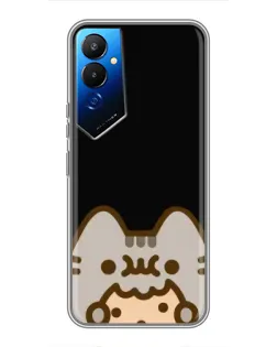 Чехол для TECNO POVA 4 (LG7n) с картинкой «Пушин на черном»