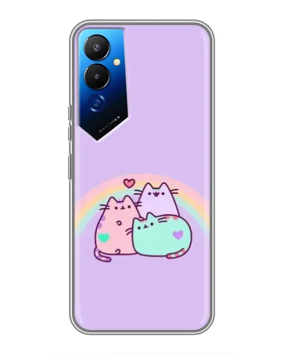 Чехол для TECNO POVA 4 (LG7n) с картинкой «Радужные Пушины» Чехол для TECNO POVA 4 (LG7n) с картинкой «Радужные Пушины»