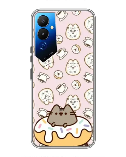 Чехол для TECNO POVA 4 (LG7n) с картинкой «Пушин на пончике» Чехол для TECNO POVA 4 (LG7n) с картинкой «Пушин на пончике»