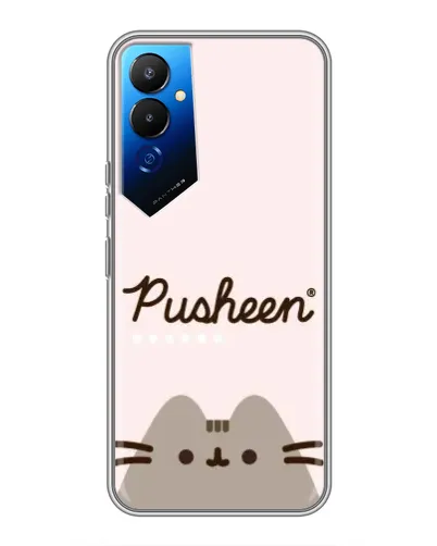 Чехол для TECNO POVA 4 (LG7n) с картинкой «Pusheen логотип» Чехол для TECNO POVA 4 (LG7n) с картинкой «Pusheen логотип»