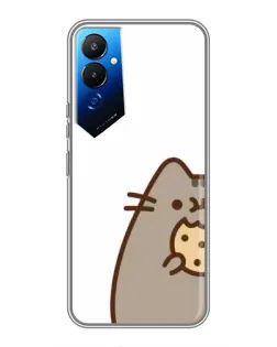 Чехол для TECNO POVA 4 (LG7n) с картинкой «Пушин с печеньем»